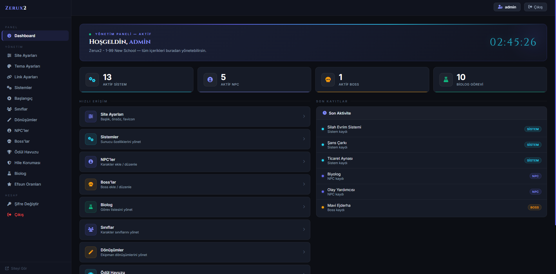 Profesyonel Tanıtım Paneli